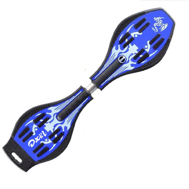 Ampes Waveboard Blue Dragon – Draufsicht auf das Deck