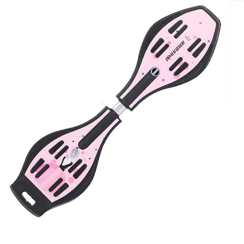 Ampes Waveboard Pink Stars – Draufsicht auf das Deck