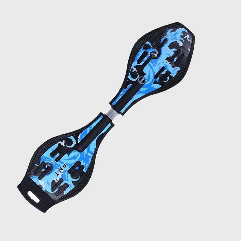 Ampes Waveboard Blue Waves – Draufsicht auf das Deck