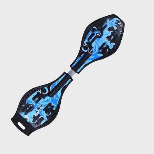 Ampes Waveboard Blue Waves – Draufsicht auf das Deck