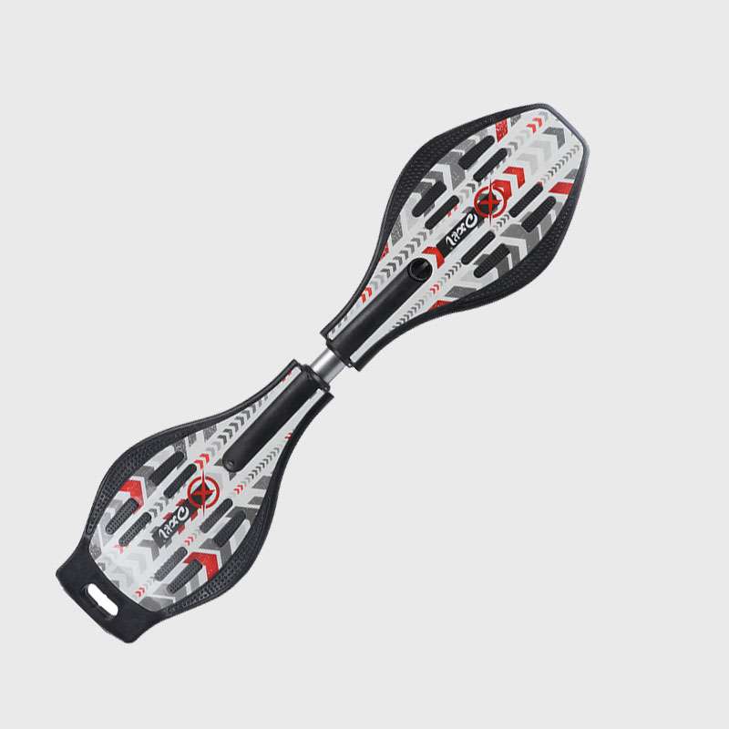 Ampes Waveboard Red Army – Draufsicht auf das Deck