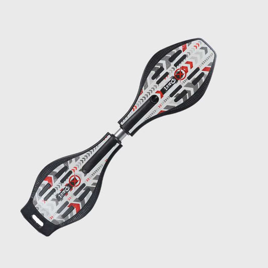 Ampes Waveboard Red Army – Draufsicht auf das Deck
