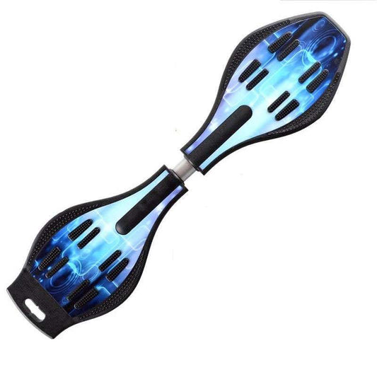 Ampes Waveboard Blue Space – Draufsicht auf das Deck