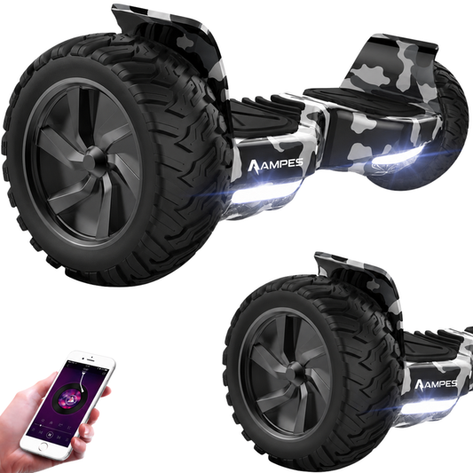 Ampes Offroad-Hoverboard 8,5 Zoll Camouflage – Hauptansicht mit Offroad-Luftreifen
