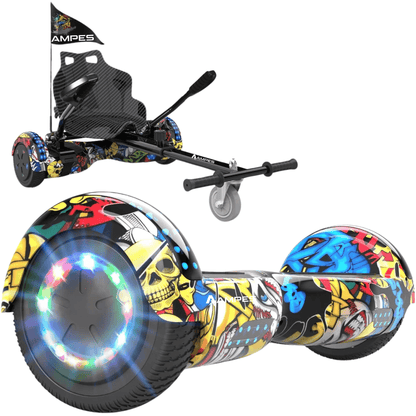 Ampes Hoverboard mit Sitz (Set mit Hoverkart) – Farbvariante Hiphop