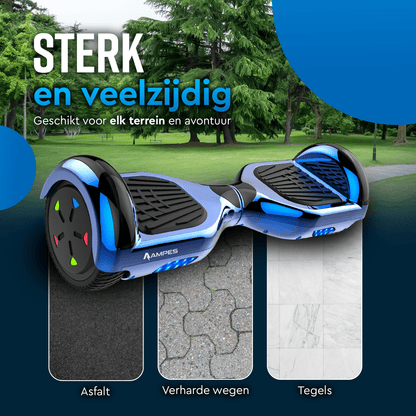 Ampes Hoverboard - Chroom Blauw | Afbeelding 8