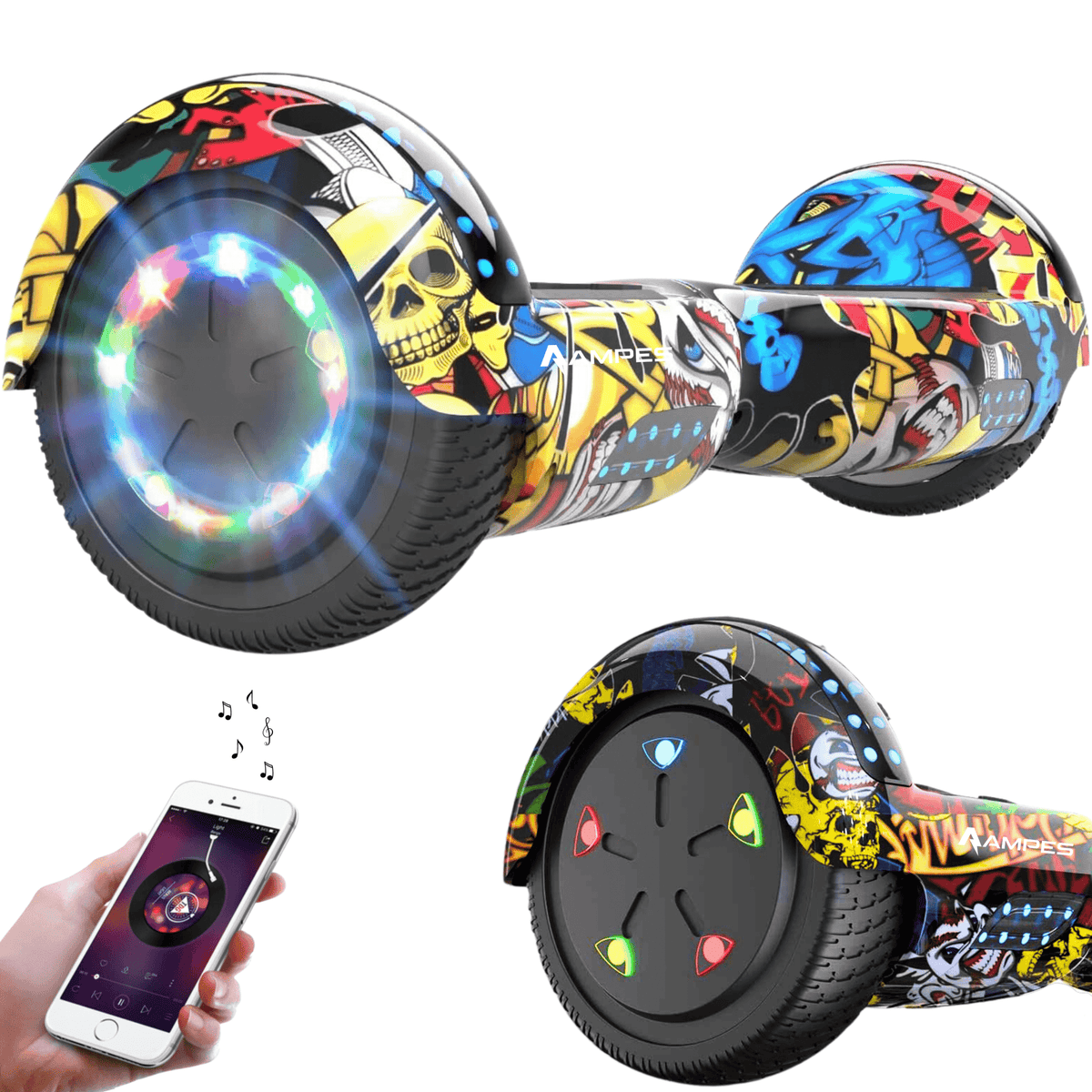 Ampes Hoverboard 6,5 Zoll – Farbvariante Hiphop